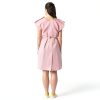 Medline Disposable Patient Gown Pink 30x42 3‑Ply Tissue‑Poly‑Tissue-1