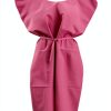 Medline Disposable Patient Gown Pink 30x42 3‑Ply Tissue‑Poly‑Tissue-2