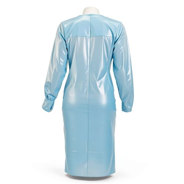 Disposable Isolation Gown Nuke Armor Level 4 Blue 40 GSM CPE Apron-0