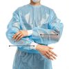 McKesson Chemotherapy Procedure Gown FullBack AAMI Level 2 Blue Medium-1