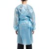 McKesson Chemotherapy Procedure Gown FullBack AAMI Level 2 Blue Medium-3