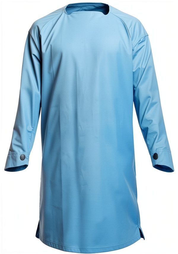 Disposable Isolation Gown Nuke Armor Level 4 Blue 40 GSM CPE Apron-1