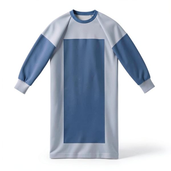 Medline Sirus Poly-Reinforced Surgical Gowns with Raglan Sleeves, Sterile, Size Large, AAMI Level 4, Case of 32 Each-0